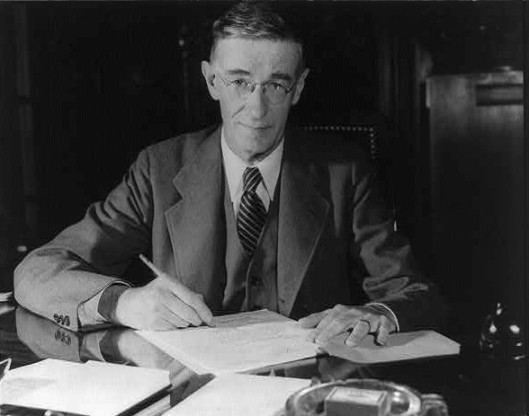 Vannevar Bush—hard at work, but also a talented self-publicist.